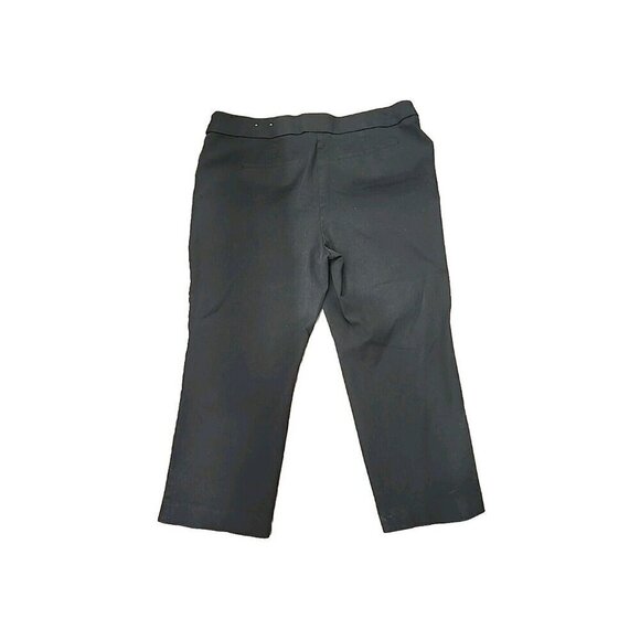 Chico's Pants Capri High Rise Straight Leg Black Women's 12 - Picture 3 of 6